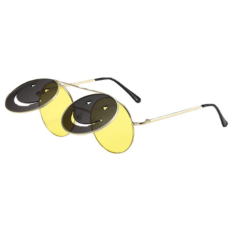Wholesale PC Flip Round Sunglasses